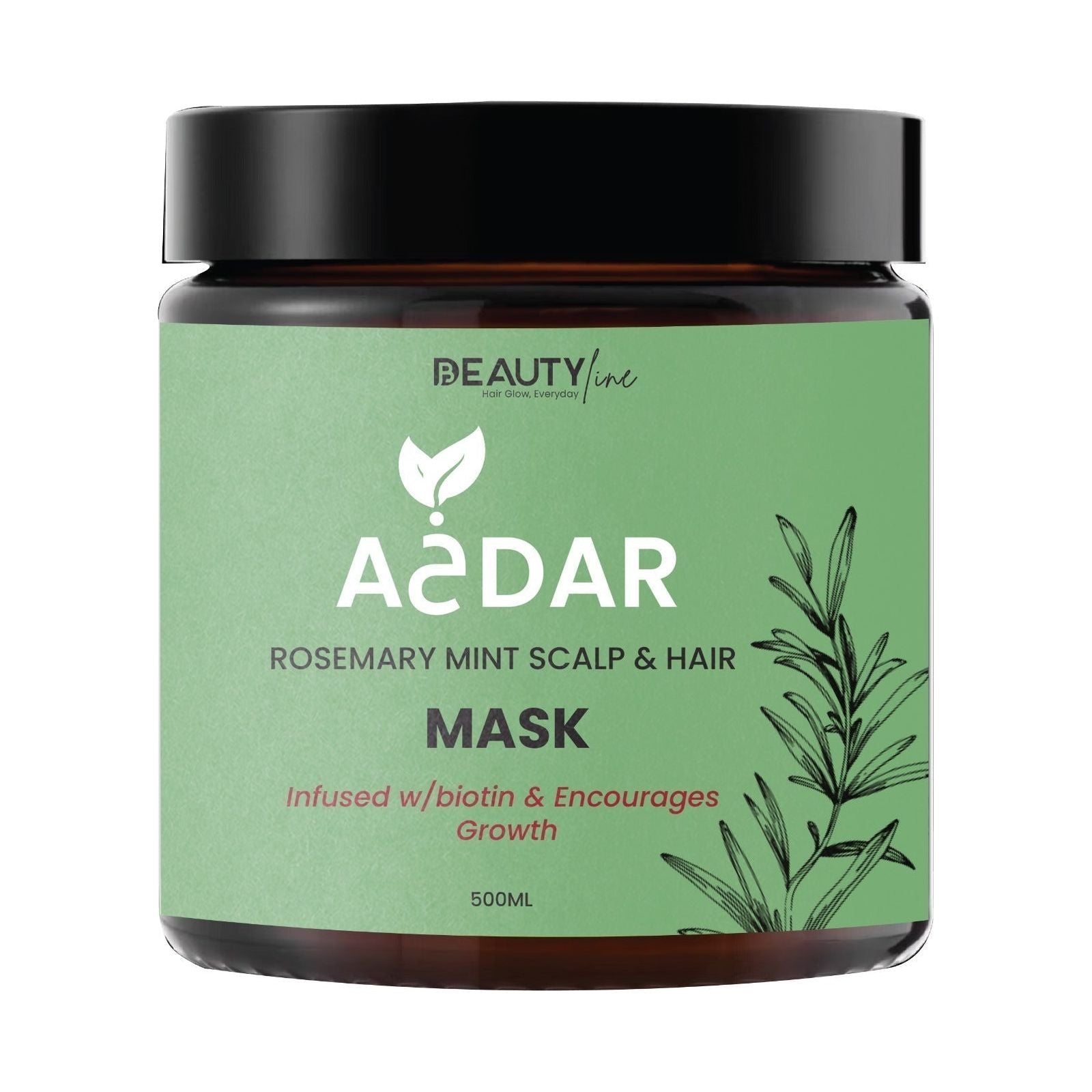 D.Beauty Line A5dar Rosemary Mint Scalp & Hair Mask 500ML - IDM Export